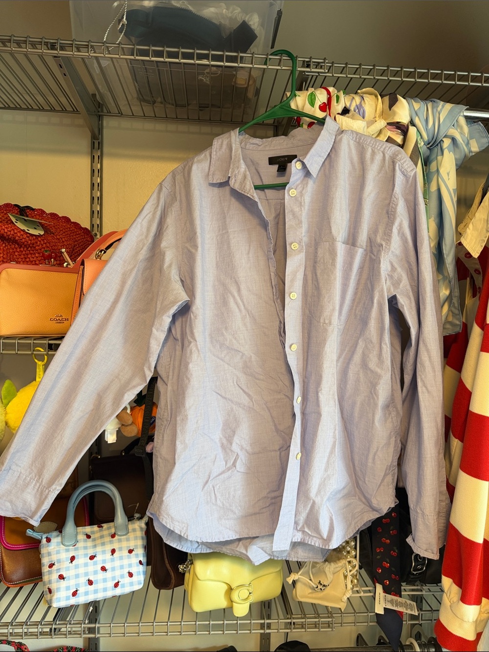 Light Blue Women’s Button-Up Shirt - Classic Oxford Style